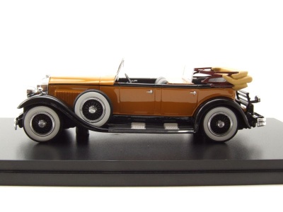 Packard 733 Straight Eight Sport Phaeton 1930 dunkelorange schwarz Modellauto 1:43 Neo Scale Models