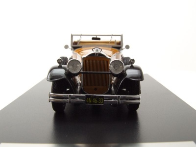 Packard 733 Straight Eight Sport Phaeton 1930 dunkelorange schwarz Modellauto 1:43 Neo Scale Models