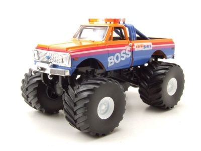 Chevrolet K-10 Monster Truck AM/PM Boss 1972 orange blau Modellauto 1:43 Greenlight Collectibles