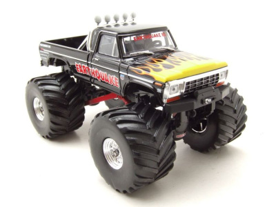 Ford F-250 Pick Up Monster Truck Earthquake 1975 schwarz Modellauto 1:43 Greenlight Collectibles
