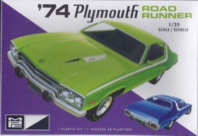 Plymouth Road Runner 1974 Kunststoffbausatz Modellauto...