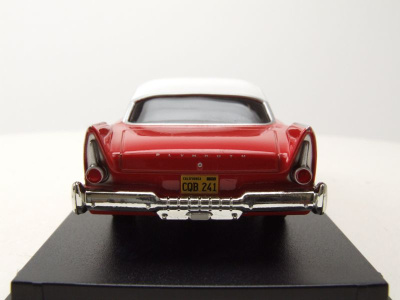 Plymouth Fury Christine Evil Version 1958 rot weiß mit schwarzen Scheiben Modellauto 1:43 Greenlight Collectibles