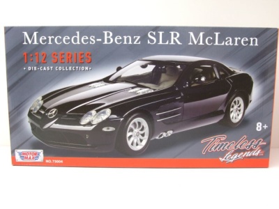 Mercedes SLR McLaren 2005 schwarz metallic Modellauto 1:12 Motormax