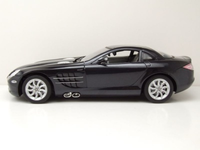 Mercedes SLR McLaren 2005 schwarz metallic Modellauto 1:12 Motormax