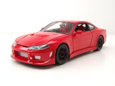 Nissan Silvia S-15 1999 rot Modellauto 1:24 Welly