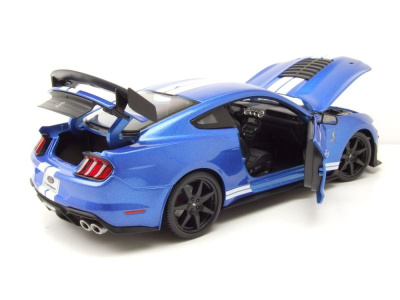 Ford Shelby Mustang GT500 2020 blau metallic Modellauto 1:18 Maisto