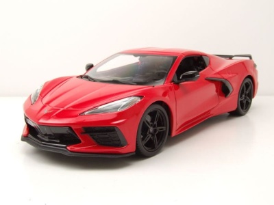 Chevrolet Corvette Stingray C8 2020 rot Modellauto 1:18...