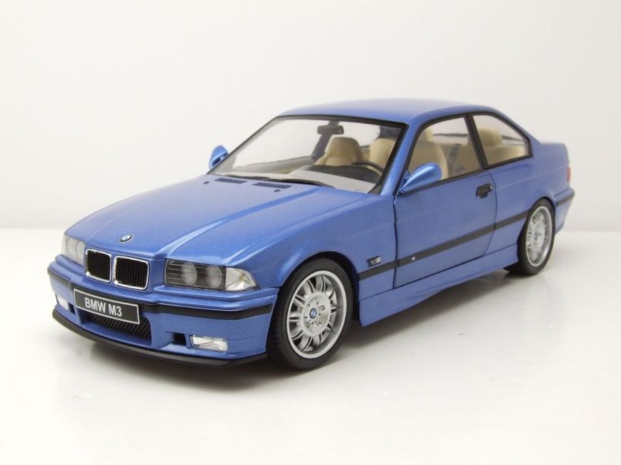 Modellauto BMW M3 Coupe E36 1990 estoril blau Modellauto 1:18 