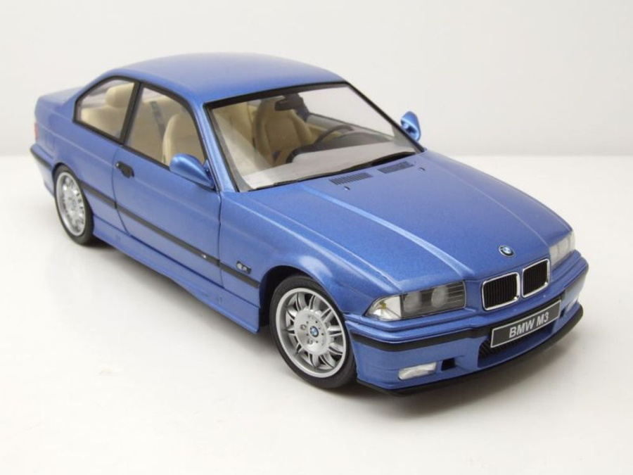 Modellauto BMW M3 Coupe E36 1990 estoril blau Modellauto 1:18