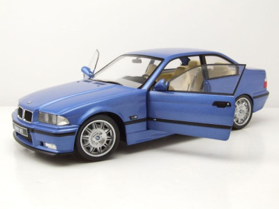 BMW M3 Coupe E36 1990 estoril blau Modellauto 1:18 Solido