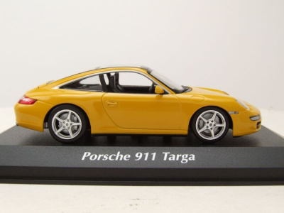 Porsche 911 (997) Targa 2006 gelb Modellauto 1:43 Maxichamps