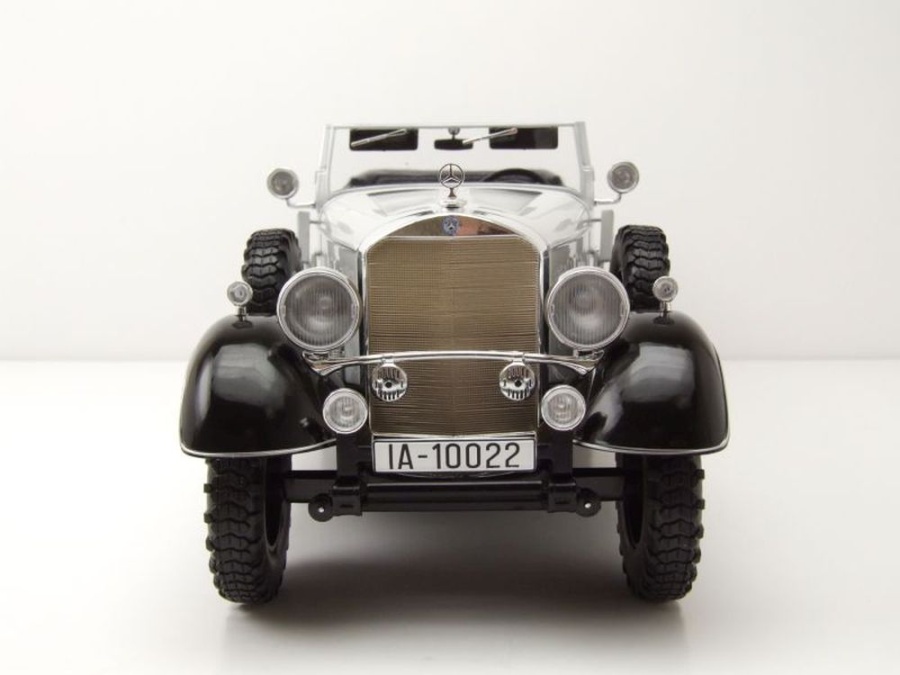Modellauto Mercedes G4 Cabrio W31 1938 hellgrau schwarz