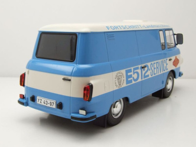 Barkas B 1000 Kastenwagen Fortschritt Service 1970 blau...