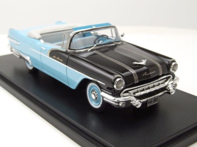 Pontiac Star Chief Convertible 1956 hellblau schwarz Modellauto 1:43 Neo Scale Models