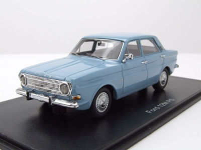 Ford Taunus P6 12M Limousine 1966 blau Modellauto 1:43 Neo Scale Models