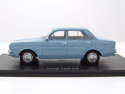 Ford Taunus P6 12M Limousine 1966 blau Modellauto 1:43 Neo Scale Models