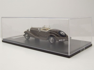 Mercedes 290 Roadster W18 1937 dunkelbraun Modellauto 1:43 Neo Scale Models