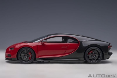 Bugatti Chiron 2019 rot carbon Modellauto 1:18 Autoart