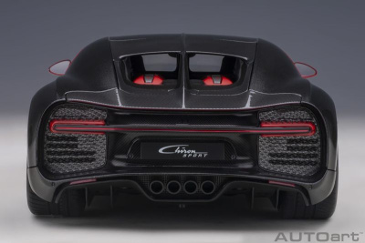 Bugatti Chiron 2019 rot carbon Modellauto 1:18 Autoart