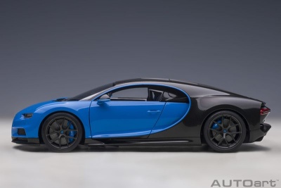 Bugatti Chiron 2019 blau carbon Modellauto 1:18 Autoart