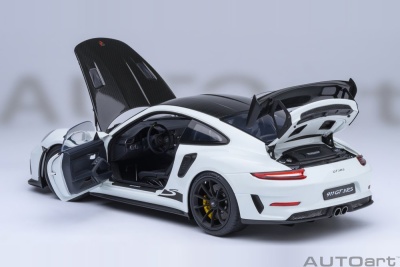 Porsche 911 (991.2) GT3 RS Weissach 2017 weiß Modellauto 1:18 Autoart