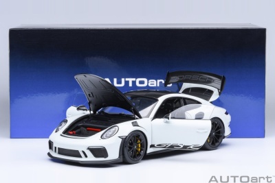 Porsche 911 (991.2) GT3 RS Weissach 2017 weiß Modellauto 1:18 Autoart