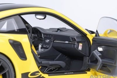 Porsche 911 (991.2) GT3 RS Weissach 2017 racing gelb Magnesiumfelgen Modellauto 1:18 Autoart