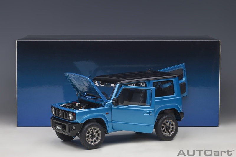 Suzuki Jimny Modellauto 1:34 - Blaue Die-Cast Miniatur