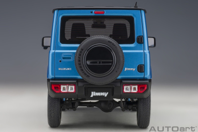 Suzuki Jimny JB86 RHD 2018 blau metallic schwarz Modellauto 1:18 Autoart