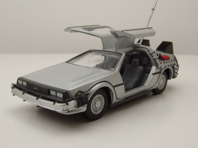 DeLorean DMC Back to the Future Zurück in die Zukunft mit Doc Brown Figur Modellauto 1:36 Corgi