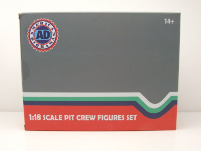 Figuren Set 1 Formel 1 F1 Pit Crew Mechaniker 2020 schwarz (7 Stück) für 1:18 Modelle American Diorama