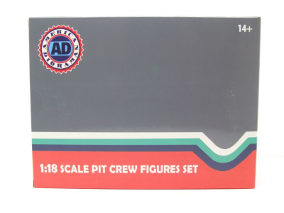 Figuren Set 2 Formel 1 F1 Pit Crew Mechaniker 2020 rot (7 Stück) für 1:18 Modelle American Diorama
