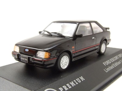 Ford Escort XR3i 1990 schwarz Modellauto 1:43 Triple9