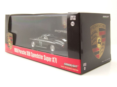 Porsche 356 Speedster Super #71 1958 schwarz Modellauto 1:43 Greenlight Collectibles