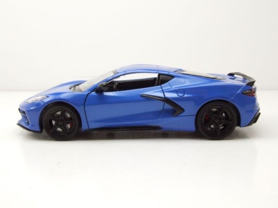 Chevrolet Corvette Stingray C8 2020 blau metallic Modellauto 1:24 Motormax
