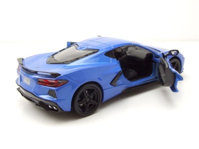 Chevrolet Corvette Stingray C8 2020 blau metallic Modellauto 1:24 Motormax
