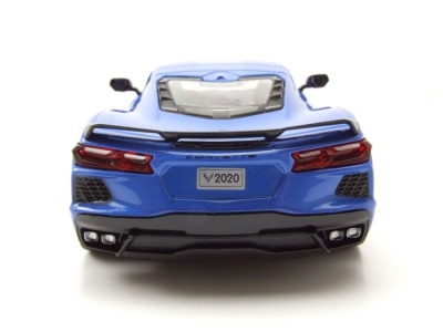 Chevrolet Corvette Stingray C8 2020 blau metallic Modellauto 1:24 Motormax