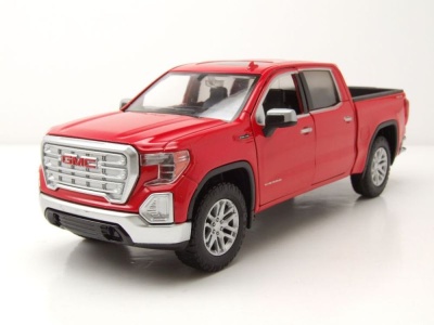 GMC Sierra 1500 SLT Crew Cab Pick Up 2019 rot Modellauto 1:24 Motormax