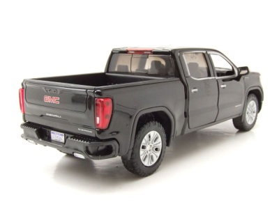 GMC Sierra 1500 Denali Crew Cab Pick Up 2019 schwarz Modellauto 1:24 Motormax