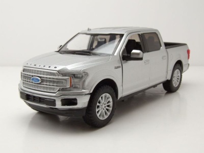 Ford F-150 Limited Crew Cab Pick Up 2019 silber Modellauto 1:24 Motormax