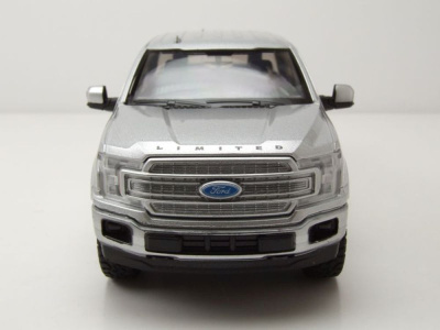 Ford F-150 Limited Crew Cab Pick Up 2019 silber Modellauto 1:24 Motormax