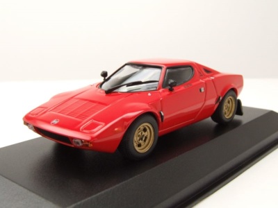 Lancia Stratos 1974 rot Modellauto 1:43 Maxichamps