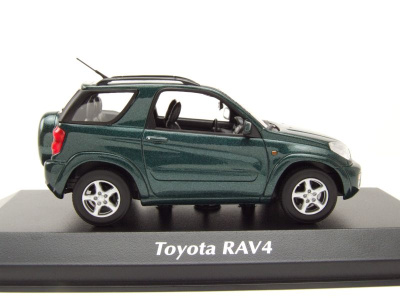 Toyota RAV 4 2000 dunkelgrün metallic Modellauto 1:43 Maxichamps