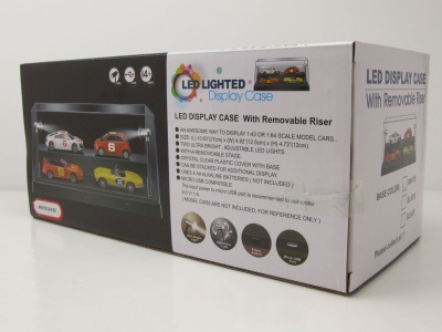Klarsichtbox Vitrine mit LED-Beleuchtung weiß für 1:43 oder 1:24 Modelle Triple9