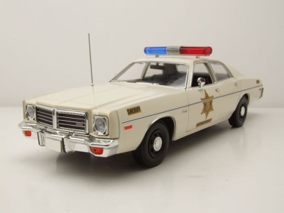 Dodge Coronet Hazzard County Sheriff 1975 beige Modellauto 1:18 Greenlight Collectibles