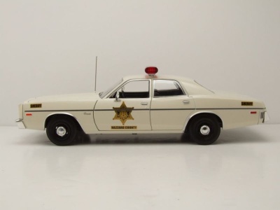 Dodge Coronet Hazzard County Sheriff 1975 beige Modellauto 1:18 Greenlight Collectibles