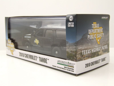 Chevrolet Tahoe Texas Highway Patrol State Trooper 2010 schwarz Modellauto 1:43 Greenlight Collectibles