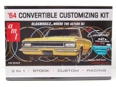 Oldsmobile Cutlass F-85 Convertible 1964 Kunststoffbausatz Modellauto 1:25 AMT