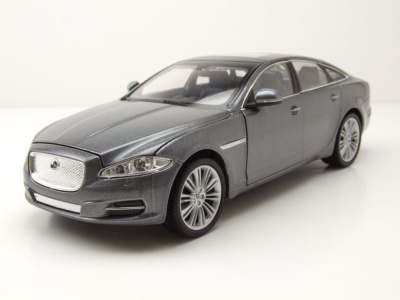 Jaguar XJ 2010 grau metallic Modellauto 1:24 Welly