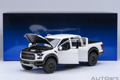 Ford F-150 Raptor Supercrew Pick Up 2017 weiß Modellauto 1:18 Autoart